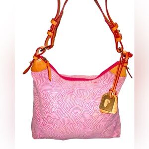 Dooney & Bourke Limited Edition Pink Signature Doodle
Swirl Shoulder Bag